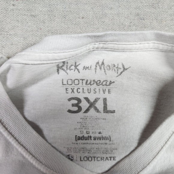 Rick and Morty Shirt Mens 3XL White Loot Wear Exclusive Casual Tee Short Sleeve - Picture 5 of 13